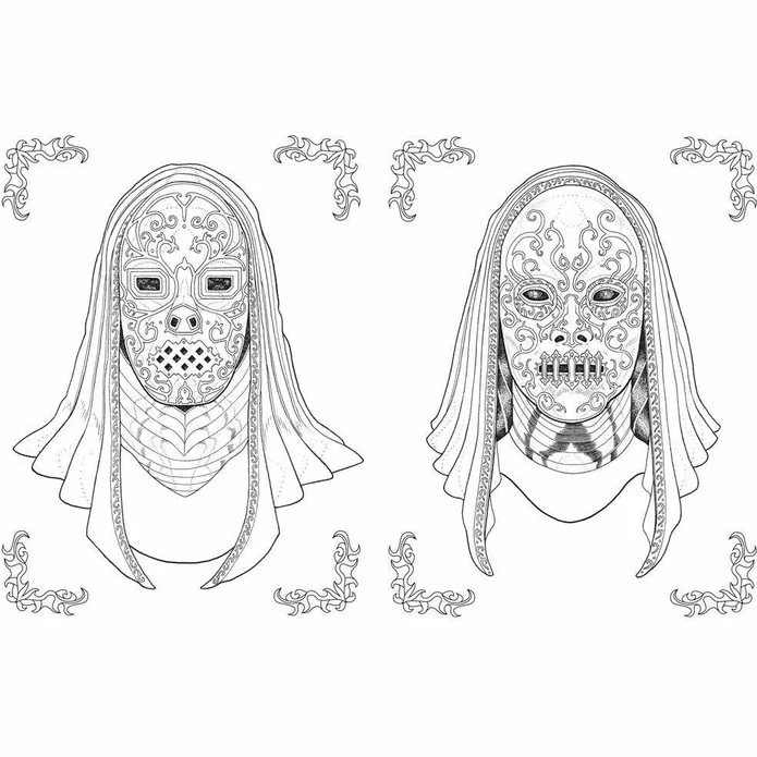 Harry Potter Magical Places and Characters Colouring Book фото книги маленькое 9