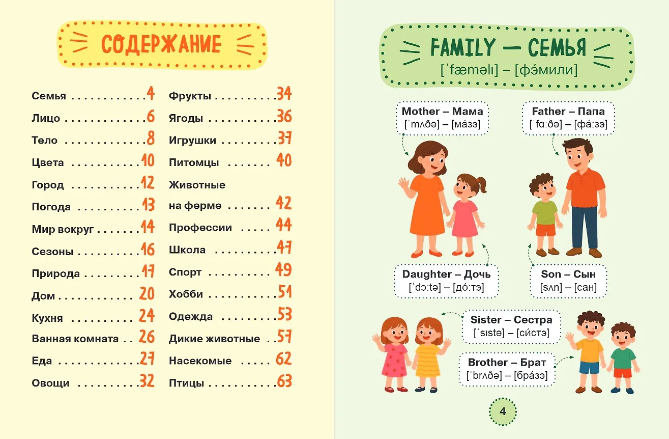 Мой первый год английского. Словарик в картинках фото книги маленькое 5