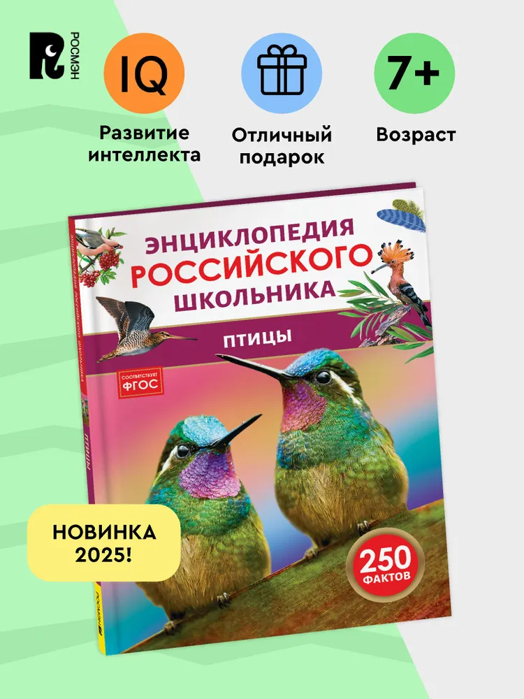 Птицы. Энциклопедия российского школьника фото книги маленькое 3