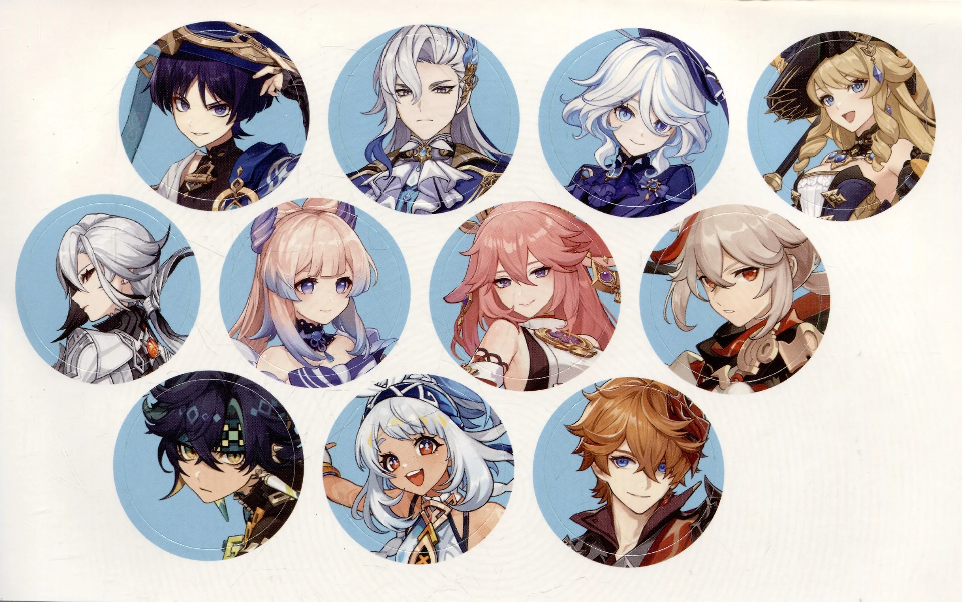 Genshin Impact. Спиральная раскраска-антистресс с наклейками фото книги маленькое 6