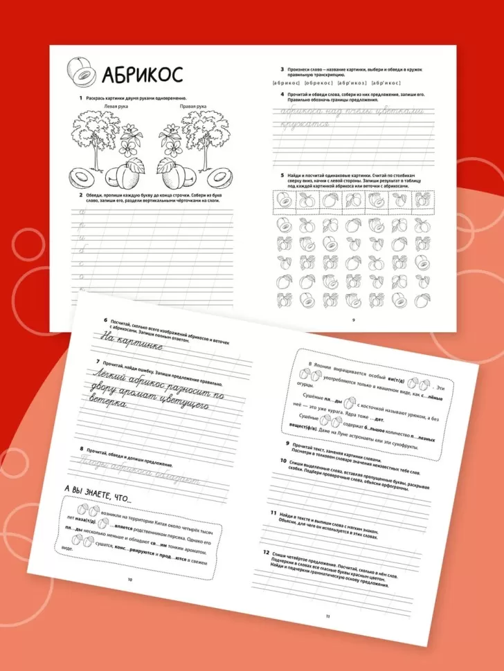 Рабочая тетрадь «Логоментальные прописи и тренажеры для начальной школы. Деревья и кустарники». Обучение чтению и письму. Нейропрописи фото книги маленькое 13