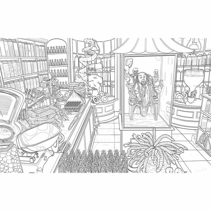 Harry Potter Magical Places and Characters Colouring Book фото книги маленькое 6