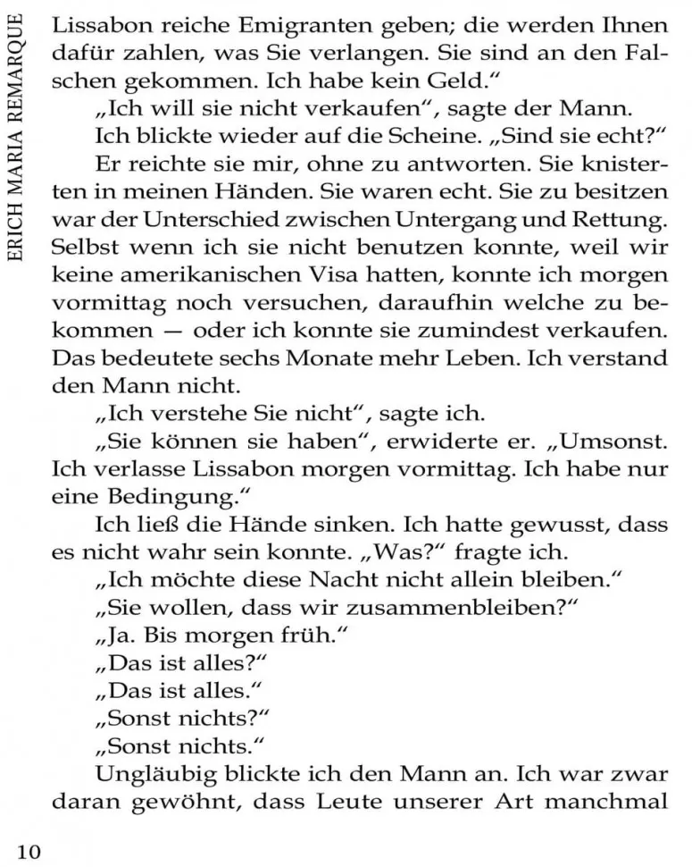 Ночь в Лиссабоне. Книга для чтения на немецком языке фото книги маленькое 10