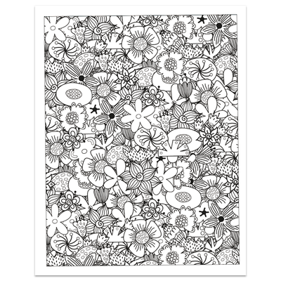 Flower Power Colouring Book фото книги маленькое 6