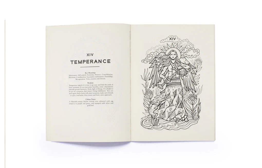 Tarot Colouring Book фото книги маленькое 4