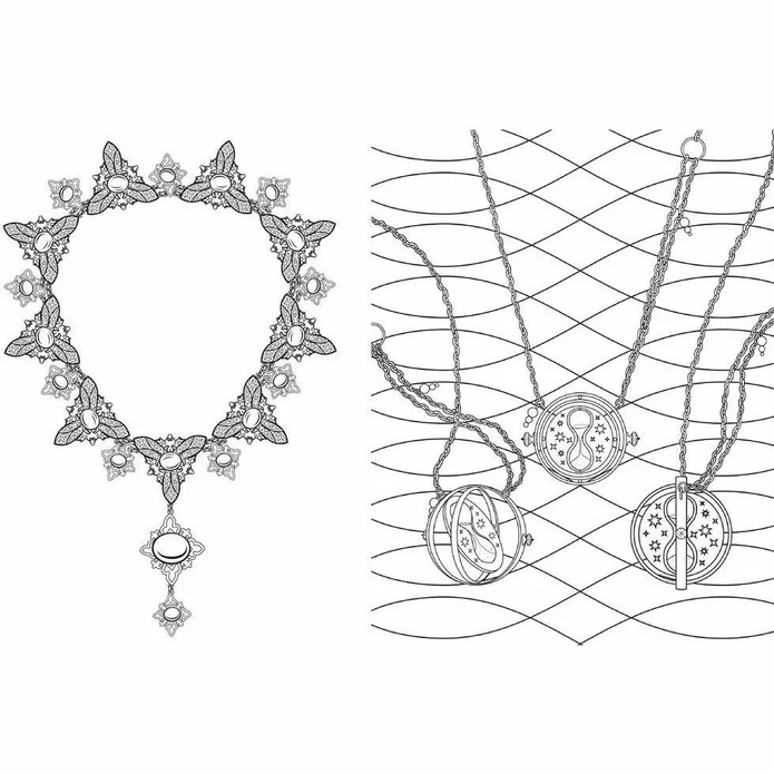 Harry Potter Magical Artefacts Colouring Book фото книги маленькое 4