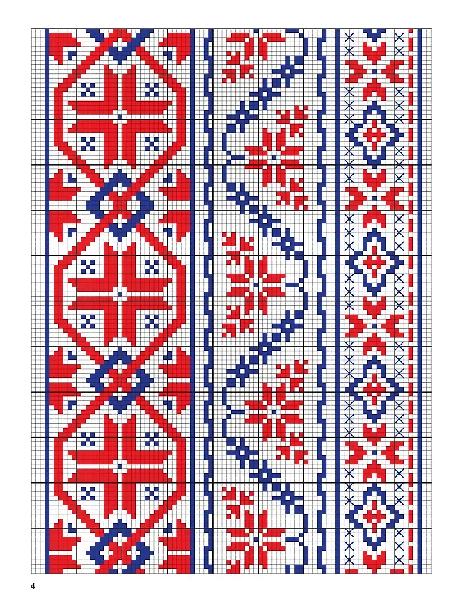 Русская коллекция узоров для вышивания крестом фото книги маленькое 5
