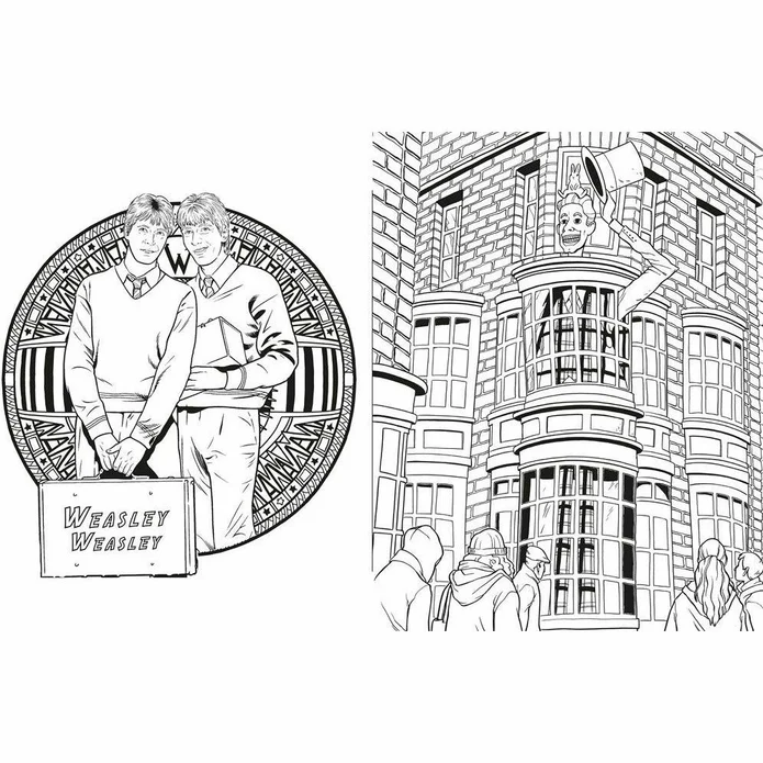 Harry Potter Magical Places and Characters Colouring Book фото книги маленькое 8