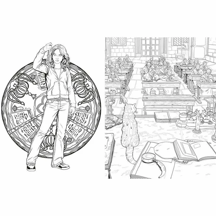 Harry Potter Magical Places and Characters Colouring Book фото книги маленькое 4