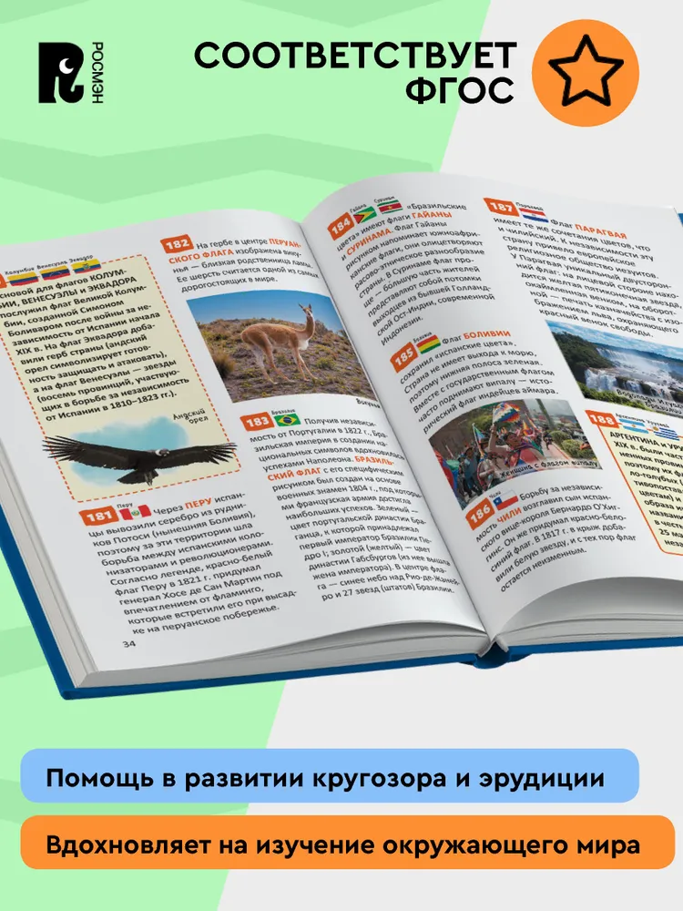 Страны и флаги. 250 фактов. Энциклопедия российского школьника. фото книги маленькое 7