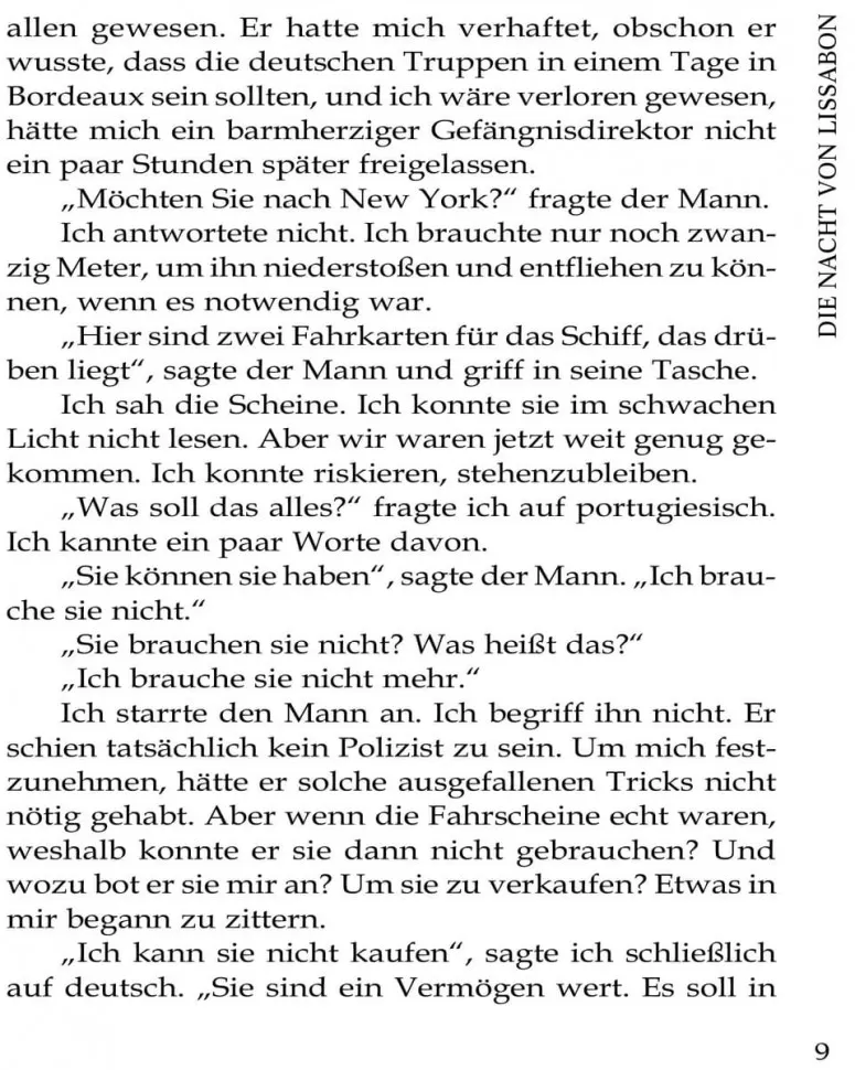 Ночь в Лиссабоне. Книга для чтения на немецком языке фото книги маленькое 9
