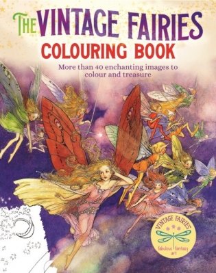 Vintage fairies colouring book фото книги