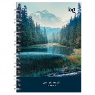 Записная книжка А6 120 л., на гребне BG "Прекрасный вид", глянцевая ламинация, твердая обложка. Арт. ЗКТ6гр120_лг 57213 фото книги 5