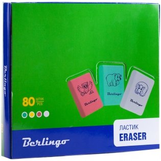 Ластик "Animals", термопластичная резина, 28x18x10 мм фото книги 2