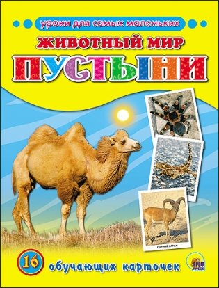 Обучающие карточки. Животный мир. Пустыни фото книги