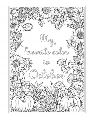Creative haven autumn harvest coloring book фото книги 14
