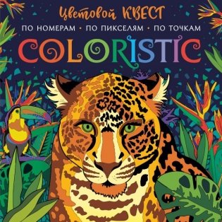 Coloristic. Цветовой квест по номерам, по пикселям, по точкам фото книги 10