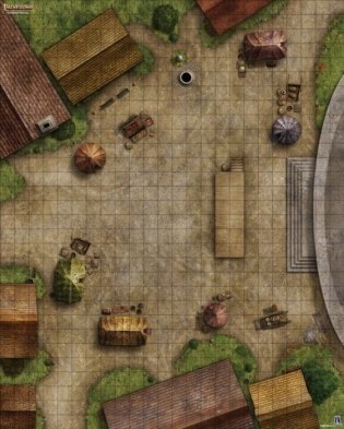 Настольная ролевая игра Pathfinder "Игровое поле. Городская площадь" фото книги 2