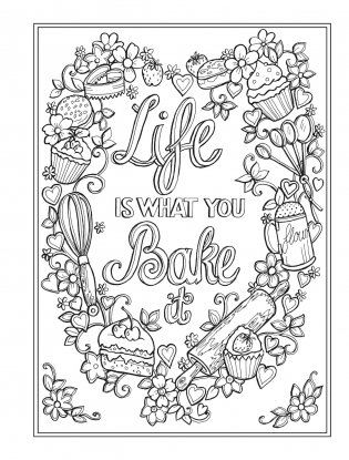 Creative Haven Country Kitchen Charm Coloring Book фото книги 4