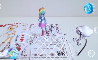 Живая раскраска MLP "Девочки из Эквестрии. Сумеречная Искорка, Флаттершай и Рарити" фото книги 2