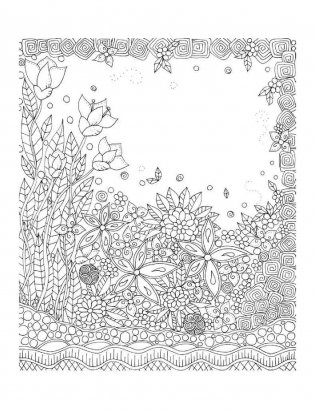 Дзен-дудлинг. Удивительные сады. Раскрашивайте и изображайте великолепные растения фото книги 2