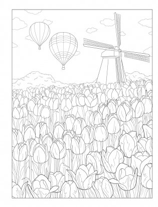 Creative Haven Gorgeous Gardens Coloring Book фото книги 7