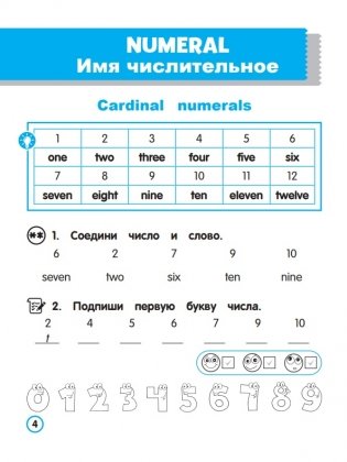 Английский язык. Имя числительное. Тренажёр для начальной школы. 3-4 классы фото книги 3