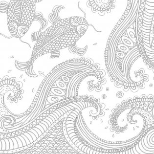 Загадочная Япония. 70 рисунков для раскрашивания и снятия стресса фото книги 4