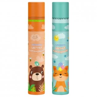 Карандаши цветные Мульти-Пульти "Друзья енота", 12vцв., трехгранные, заточен., тубус. Арт. CP_54163 фото книги