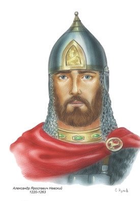 Портрет цветной "Невский А.Я.", А4 фото книги