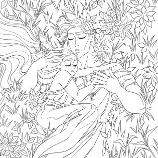 Lore Olympus: Coloring Book фото книги 5