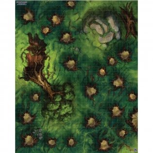 Starfinder. Настольная ролевая игра. Игровое поле "Инопланетный лес". Дополнение фото книги 3