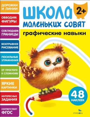Школа маленьких совят 2+. Графические навыки фото книги