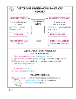 Русский язык. 6 класс. Опорные конспекты фото книги 6