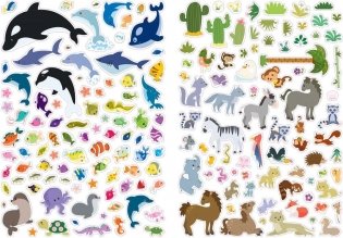 600 наклеек. Животные фото книги 5