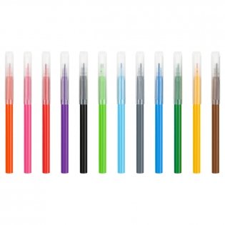 Фломастеры Мульти-Пульти "Чебурашка", 12 цв., смываемые, картон, европодвес. Арт. ФЛЧБ_53015 фото книги 3