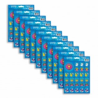 Наклейки мотивирующие "Весёлый набор для мальчиков", 270 наклеек (набор из 10 листов) фото книги