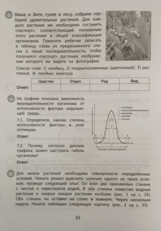 ВПР. Типовые задания. Биология. 6 класс. ФГОС фото книги 4