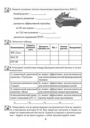 Допризывная подготовка. 11 класс. Рабочая тетрадь фото книги 6
