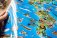 Детская карта мира, двусторонняя (настольная) фото книги маленькое 9