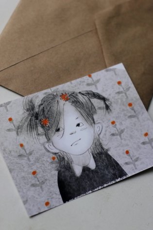 Открытка "Улька. Цветы" фото книги 2