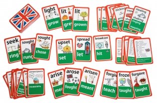 Умные игры с картами. Английские неправильные глаголы. Уровень 2 фото книги 2