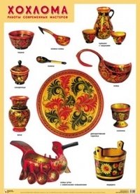 Хохлома. Работы современных мастеров. Плакат фото книги