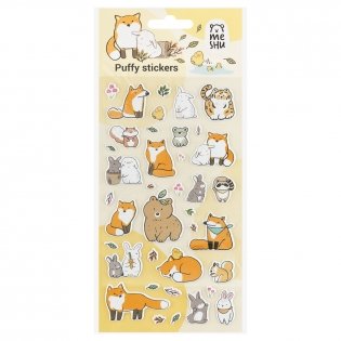 Наклейки объемные MESHU "Forest animals", 10х23 см, пакет европодвес. Арт. MS_57649 фото книги 4