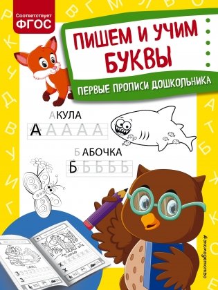 Пишем и учим буквы фото книги