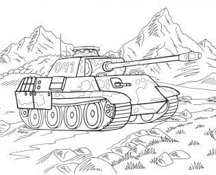 Лучшие раскраски для мальчиков. Военная техника фото книги 6