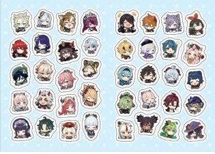 Genshin Impact на каждый день с наклейками (фиолетовый) фото книги 4