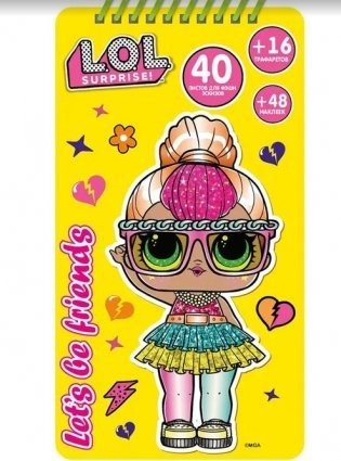 Скетчбук LOL "Neon Q.T", 11,0x19,7 см фото книги