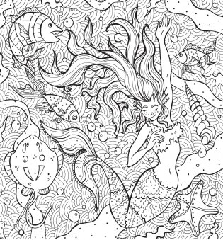 Раскраска-антистресс. Тайны подводных садов фото книги 7