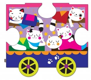 Большие пазлы "Чудо-паровозик. Считаем до 10" фото книги 2